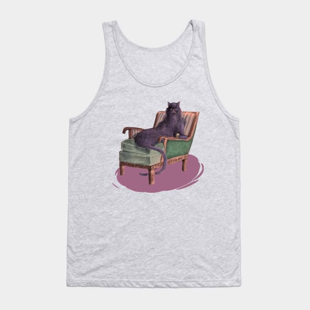 Behemoth the Cat Tank Top by Edling_artwork